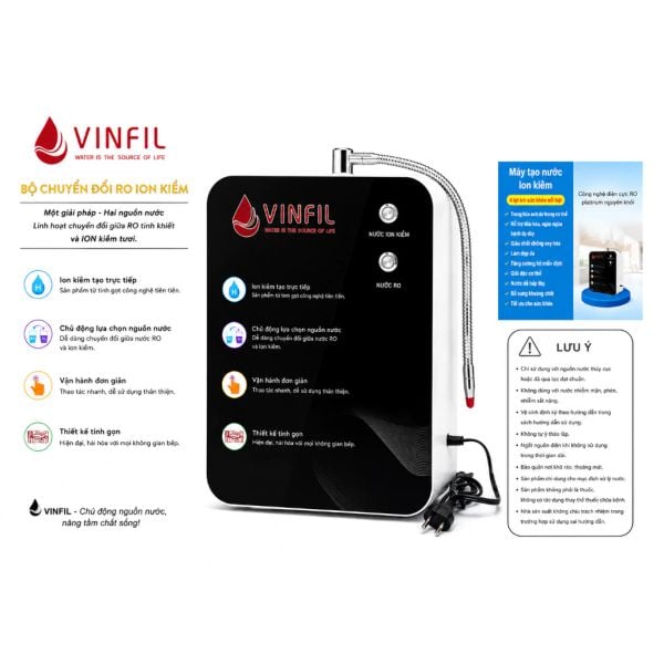 MÁY ION KIỀM CHUYỂN ĐỔI SAU RO VINFILL DS901 – ION (DS5.2)– Giải pháp nâng cấp máy RO thành máy tạo nước ion kiềm
