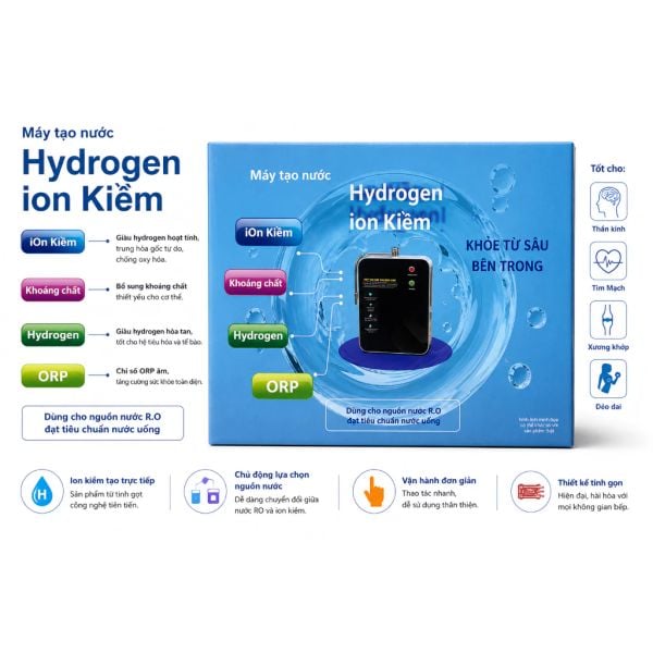 MÁY ION KIỀM CHUYỂN ĐỔI SAU RO VINFILL DS901 – ION (DS5.2)– Giải pháp nâng cấp máy RO thành máy tạo nước ion kiềm