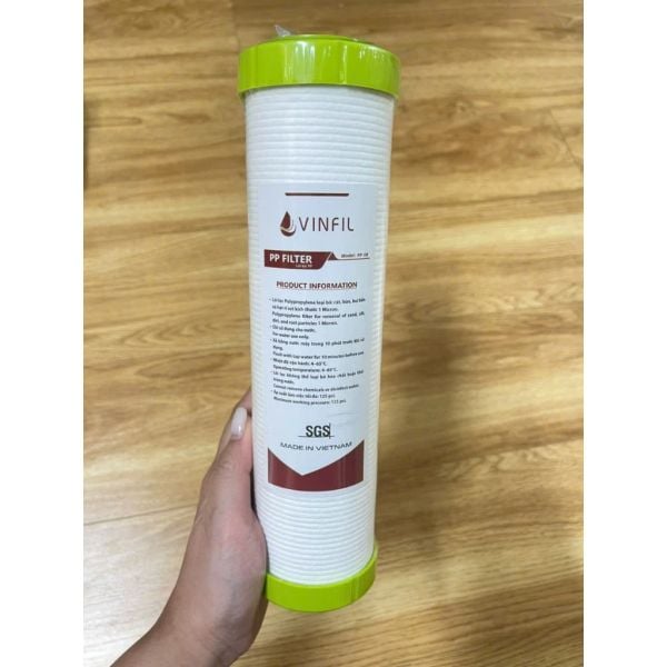 BỘ 3 LÕI LỌC THÔ 123 VINFIL 10 INCH DÙNG CHO MÁY LỌC NƯỚC RO