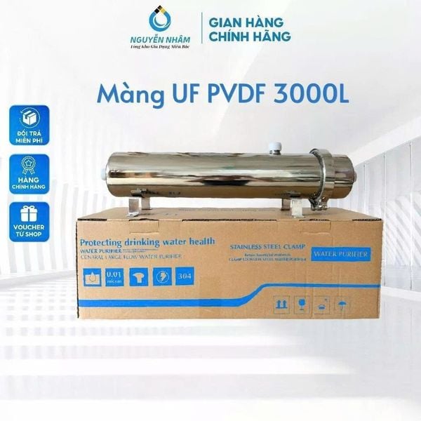 Màng siêu lọc UF PVDF 3000L – Giải pháp nước sạch tối ưu cho gia đình & công nghiệp
