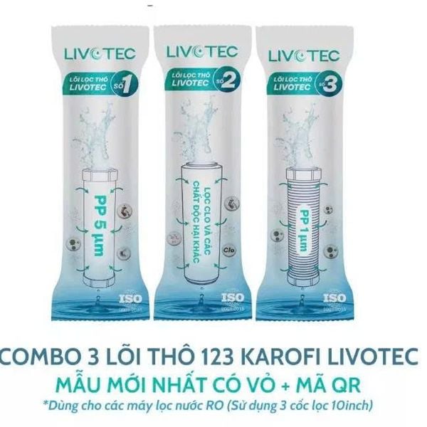 Bộ 3 lõi lọc thô Karofi Livotec