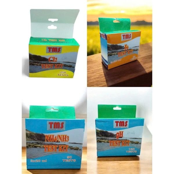 BỘ KIT TEST TMS  Bộ Dụng Cụ Đo 5 Chỉ Tiêu Trong Nước NH3/NH4 – Fe – Cl – GH – PH