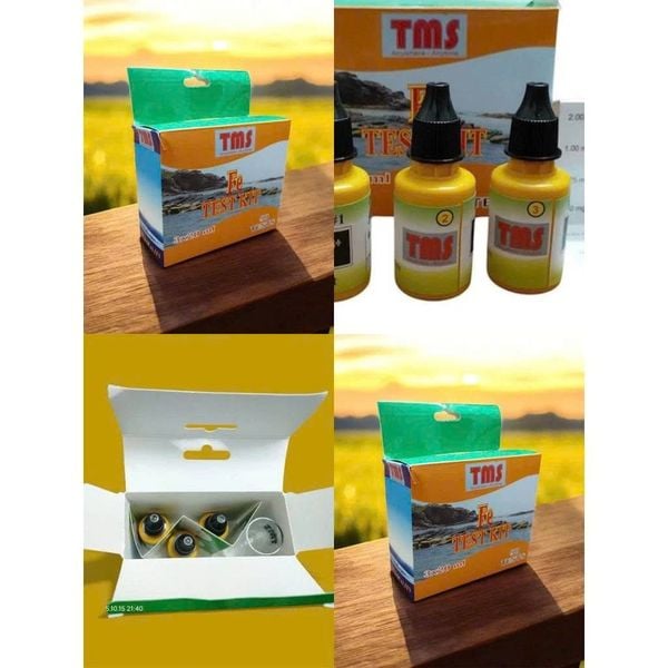 BỘ KIT TEST TMS  Bộ Dụng Cụ Đo 5 Chỉ Tiêu Trong Nước NH3/NH4 – Fe – Cl – GH – PH