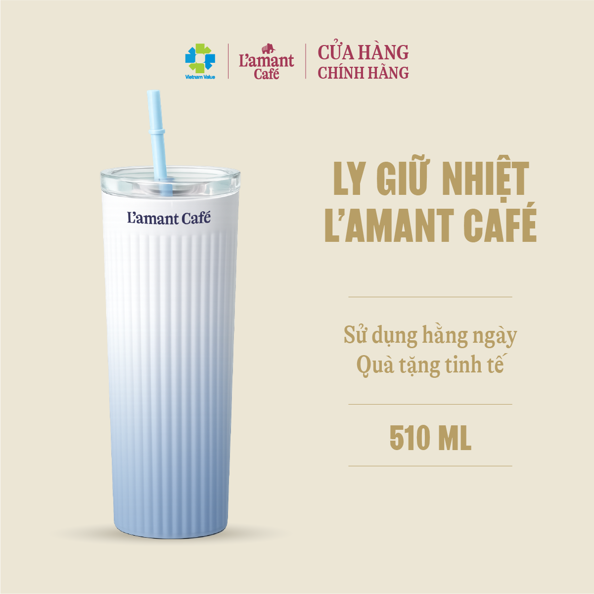  Ly Giữ Nhiệt L’amant Café 
