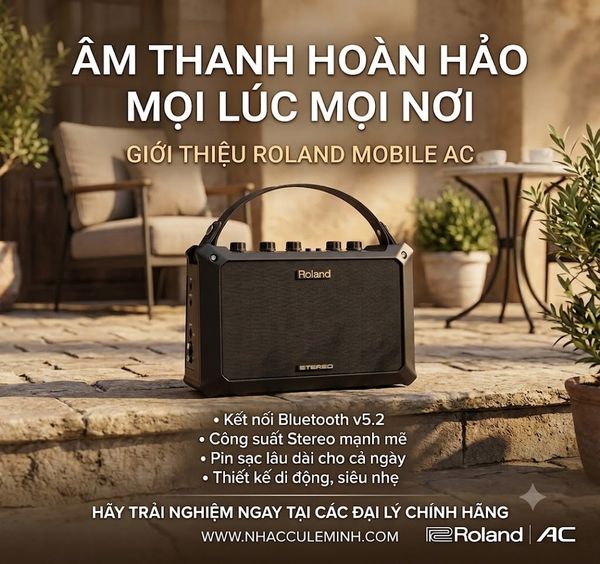 Amp Guitar Acoustic Roland Mobile AC Chính Hãng | Loa Acoustic Di Động