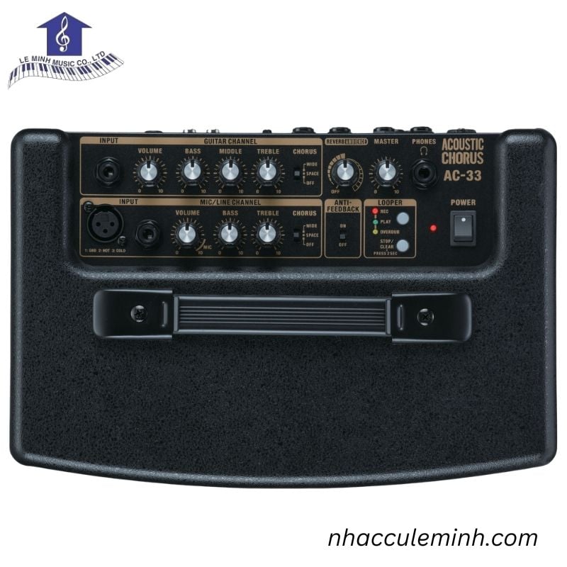 Amply Guitar Yamaha AC-33 Acoustic 30W Di Động Chính Hãng