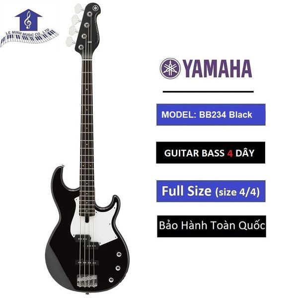 Đàn Guitar Bass 4 Dây Yamaha BB234 Black