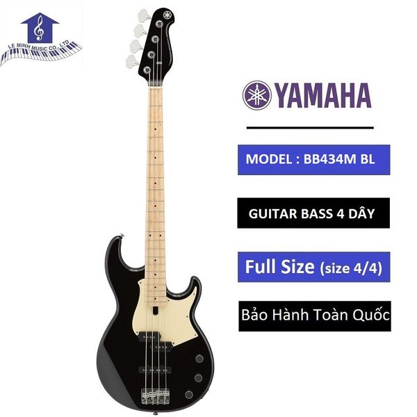 Đàn Guitar Bass 4 Dây Yamaha BB434M Black