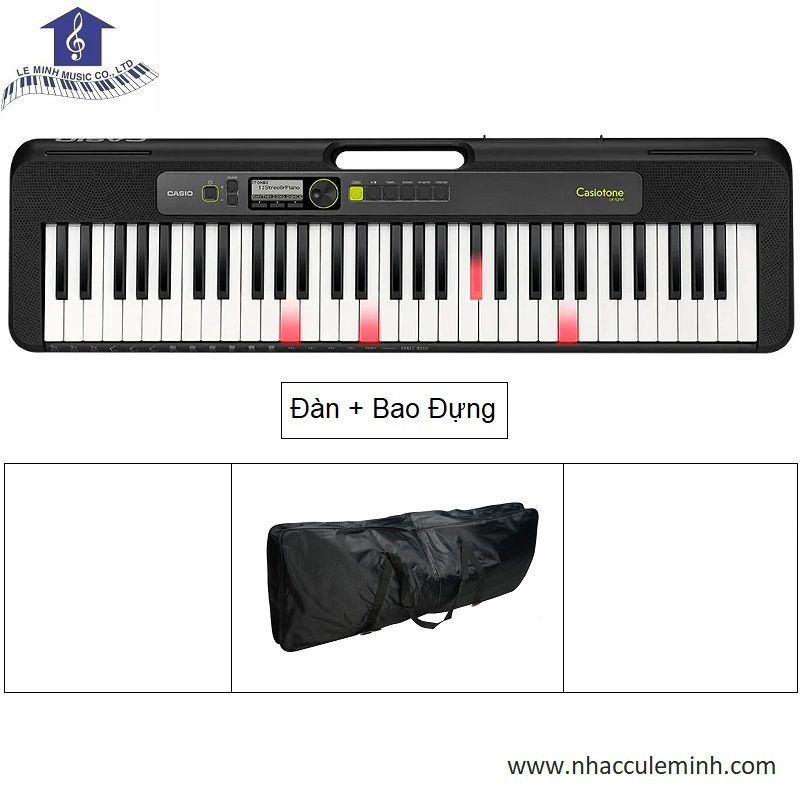 Đàn organ Casio LK-S250 – 61 phím chuẩn, bàn phím phát sáng, dành cho người mới học