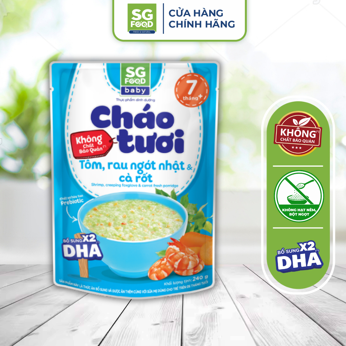 chao tuoi baby tom rau ngot nhat ca rot 240g