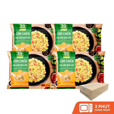 thung 20 goi com chien hai san ngu sac 200g