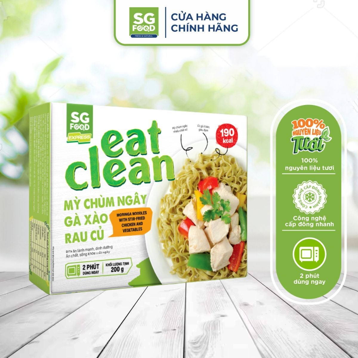 my chum ngay ga xao rau cu 200g eat clean