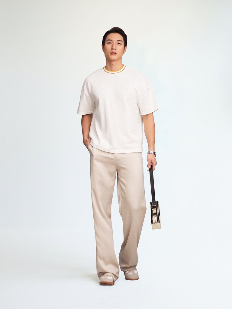 Áo Thun Phối Bo O1210 BD308