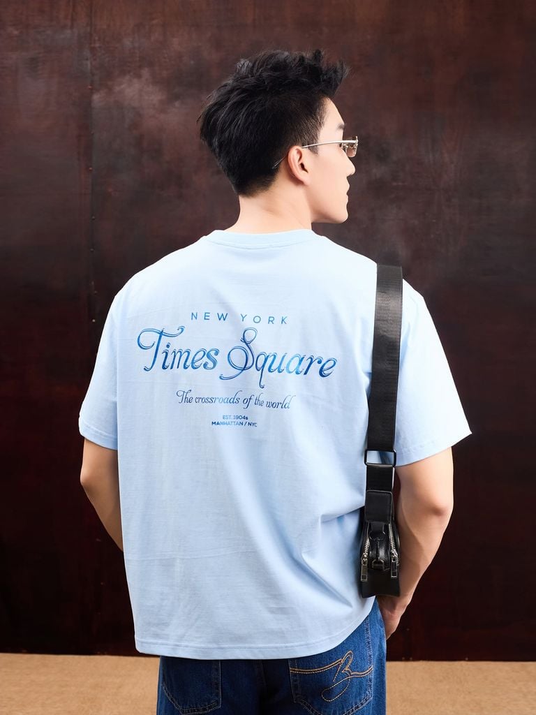 Áo thun nam Times Square BF014 form Oversize Boxy