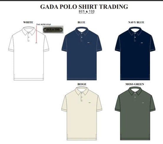Áo polo nam basic GADA BF065 form Regular