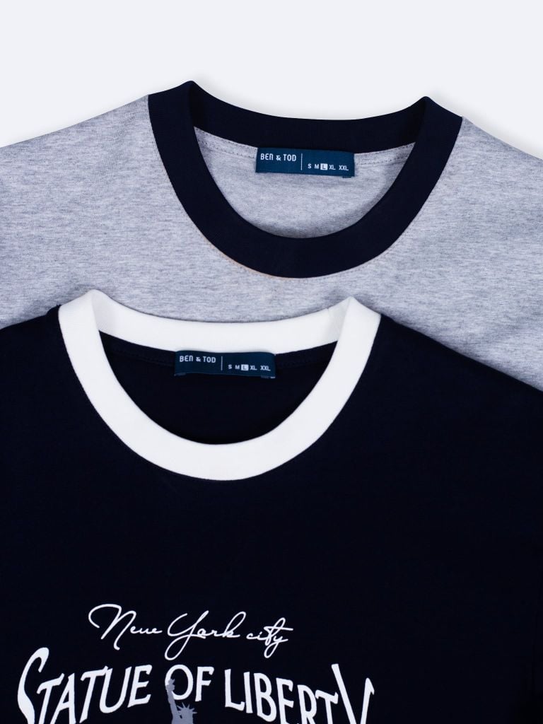 Áo thun nam Ringer Tee BF013 form Casual Fit