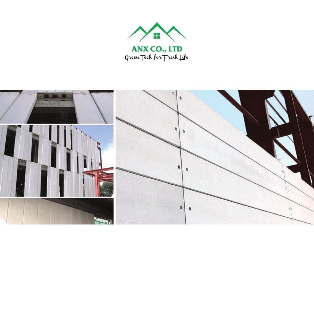  Tấm ALC Panel dày 100mm Bê Tông Khí Chưng Áp 