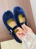 GIÀY BÚP BÊ NAGASHOES TABI TRƠN DA LỘN QUAI NGANG NAB159 