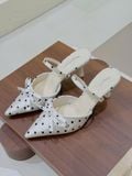  CAO GÓT NAGASHOES MŨI NHỌN CHẤM BI NƠ 7P NAC348 