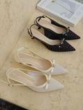  CAO GÓT NAGASHOES MŨI NHỌN VẢI LƯỚI ĐÍNH ĐÁ 4P NAC347 