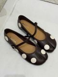  GIÀY BÚP BÊ NAGASHOES TABI CHẤM BI PHỐI QUAI NGANG NAB166 
