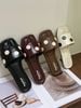  DÉP NAGASHOES MŨI VUÔNG QUAI NGANG CHẤM BI NAD422 