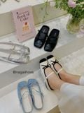  DÉP SỤC NAGASHOES MŨI VUÔNG ĐÍNH NƠ QUAI NGANG 2P NAD374 