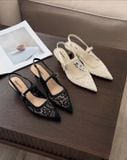  CAO GÓT NAGASHOES VẢI REN LƯỚI THÊU HOA 4P NAC337 
