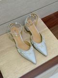  CAO GÓT NAGASHOES MŨI NHỌN ĐÍNH HỌA TIẾT HOA 7P NAC349 