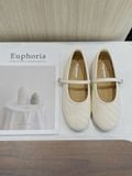  GIÀY BÚP BÊ NAGASHOES MŨI TRÒN ĐAN DÂY PHỐI QUAI NGANG NAB144 