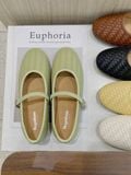  GIÀY BÚP BÊ NAGASHOES MŨI TRÒN ĐAN DÂY PHỐI QUAI NGANG NAB144 