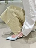  CAO GÓT NAGASHOES MŨI NHỌN KHOÉT CHỮ V ĐÍNH CƯỜM 4P NAC345 
