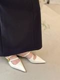  DÉP SỤC NAGASHOES MŨI NHỌN QUAI ĐÍNH PHỤ KIỆN 4P NAD399 
