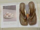  DÉP NAGASHOES QUAI KẸP MŨI VUÔNG ĐẾ XUỒNG 3P NAD396 