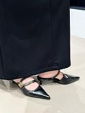  DÉP SỤC NAGASHOES MŨI NHỌN QUAI ĐÍNH PHỤ KIỆN 4P NAD399 