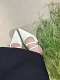  DÉP SỤC NAGASHOES MŨI NHỌN QUAI ĐÍNH PHỤ KIỆN 4P NAD399 