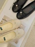  GIÀY BÚP BÊ NAGASHOES TRẦN Ô ĐÍNH NƠ PHỐI NGỌC NAB146 