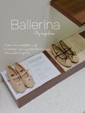  GIÀY BÚP BÊ NAGASHOES VẢI LƯỚI VIỀN DA ĐÍNH NƠ NAB161 