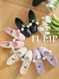  GIÀY BÚP BÊ NAGASHOES ĐÍNH HOA TULIP NAB123 