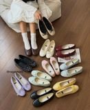  GIÀY BÚP BÊ NAGASHOES MŨI TRÒN BASIC ĐÍNH NƠ NAB109 