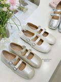  GIÀY BÚP BÊ NAGASHOES HAI QUAI NHẤN CHỈ MŨI GIÀY NAB119 