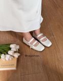  GIÀY BÚP BÊ NAGASHOES HAI QUAI NHẤN CHỈ MŨI GIÀY NAB119 