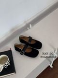  GIÀY BÚP BÊ NAGASHOES MŨI VUÔNG QUAI DA KHÓA NAB130 