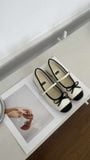  GIÀY BÚP BÊ NAGASHOES QUAI NGANG ĐÍNH NƠ NAB131 