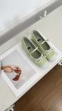  GIÀY BÚP BÊ NAGASHOES QUAI NGANG ĐÍNH NƠ NAB131 