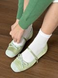  GIÀY BÚP BÊ NAGASHOES QUAI NGANG ĐÍNH NƠ NAB131 