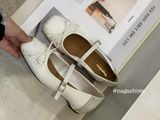  GIÀY BÚP BÊ NAGASHOES MŨI NHÚN ĐÍNH NƠ QUAI NGANG NAB134 