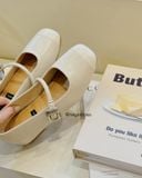  GIÀY BÚP BÊ NAGASHOES NÂNG CHIỀU CAO PHỐI QUAI ĐÍNH KHÓA 4P NAB90 
