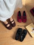  GIÀY BÚP BÊ NAGASHOES DA LỘN QUAI NGANG THẮT NƠ NAB93 