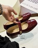  GIÀY BÚP BÊ NAGASHOES QUAI DÁN DA BÓNG PHỐI PHỤ KIỆN  2P NAB96 